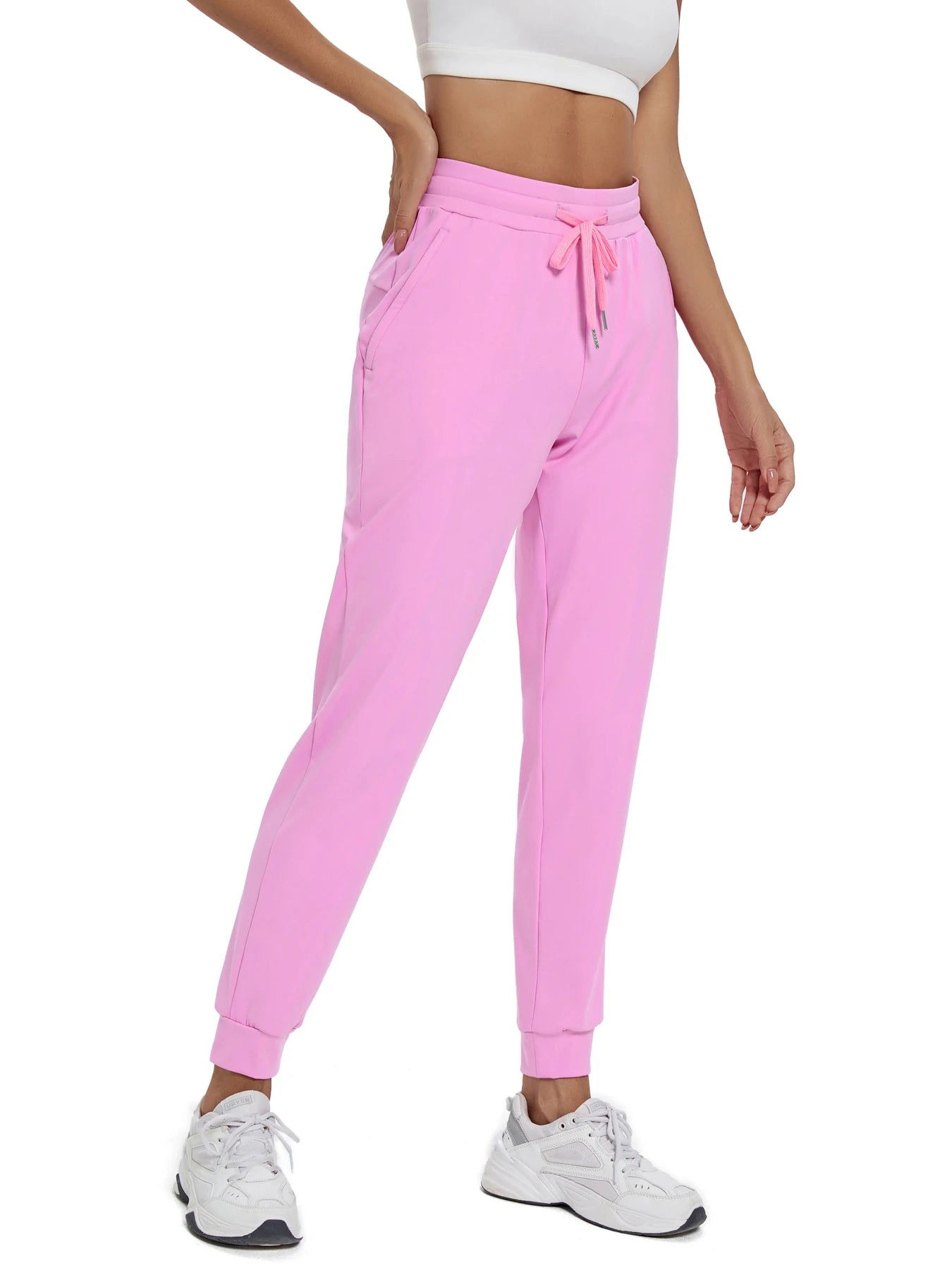 Fujian CN Women's High Waist Joggers With Pockets Yoga Pants