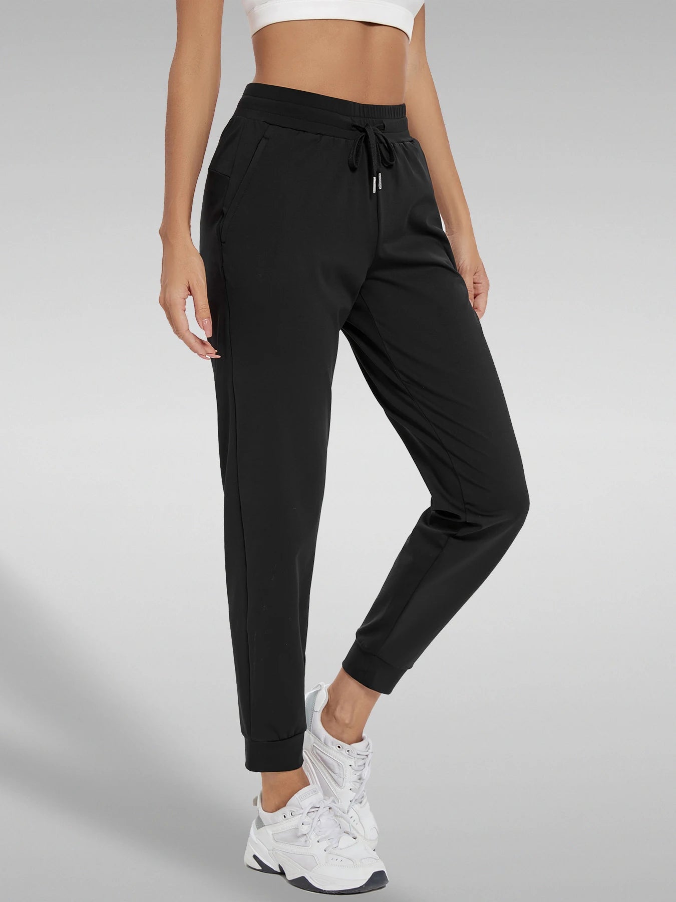Fujian CN Women's High Waist Joggers With Pockets Yoga Pants