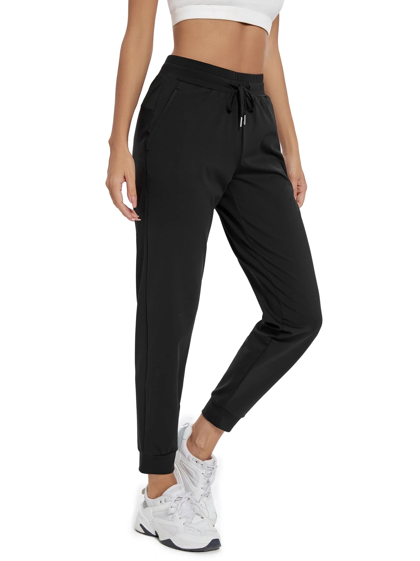 Fujian CN Women's High Waist Joggers With Pockets Yoga Pants