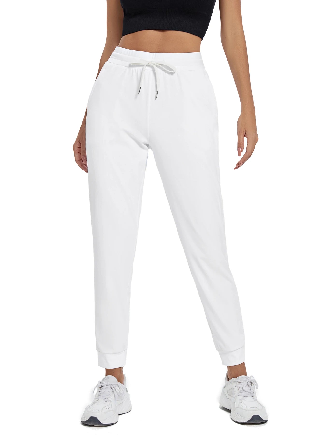 Fujian CN Women's High Waist Joggers With Pockets Yoga Pants