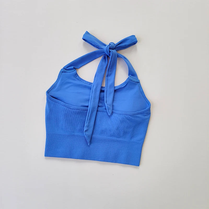 Quick Dry Strapless Sports Bra Women Yoga Crop Top