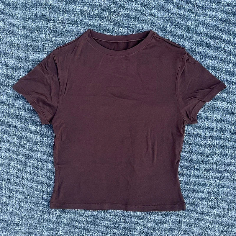 SDFHSFHCN Womens Quick Dry Sports T Shirt Short Sleeve Yoga - Mr. Oliver's Market