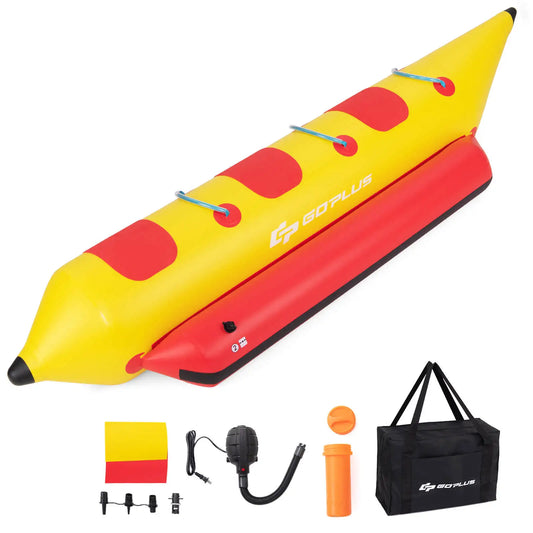 MULTIGOTH InflatableBananaBoatTowable WithPowerfulElectricAirPump ForWaterSportsPro - Mr. Oliver's Market