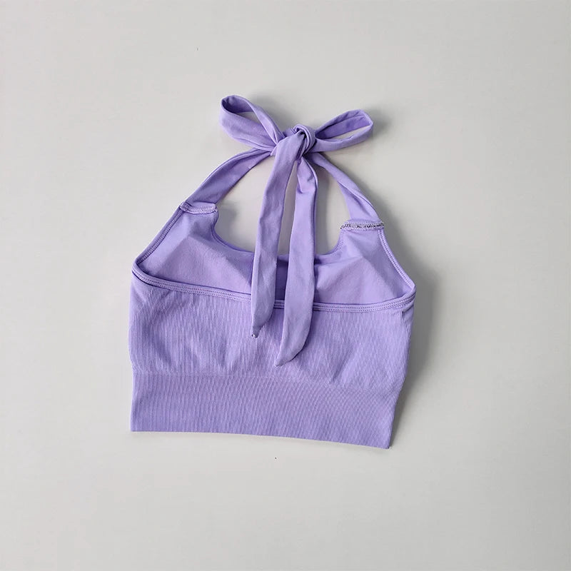 Quick Dry Strapless Sports Bra Women Yoga Crop Top