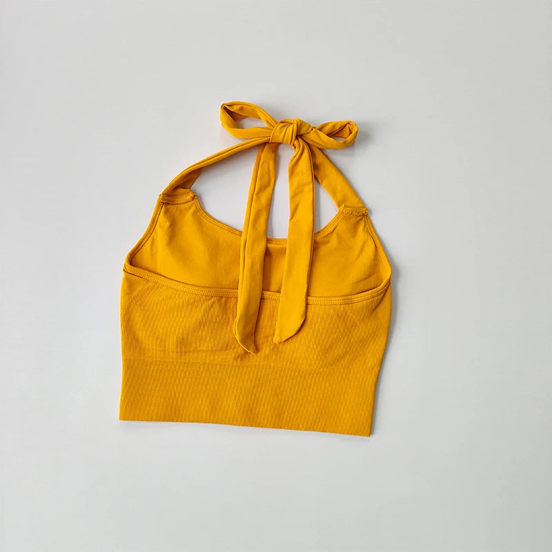 Quick Dry Strapless Sports Bra Women Yoga Crop Top