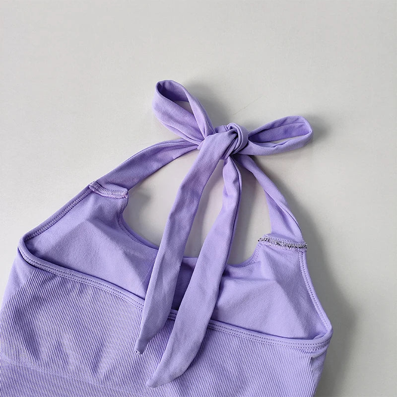 Quick Dry Strapless Sports Bra Women Yoga Crop Top