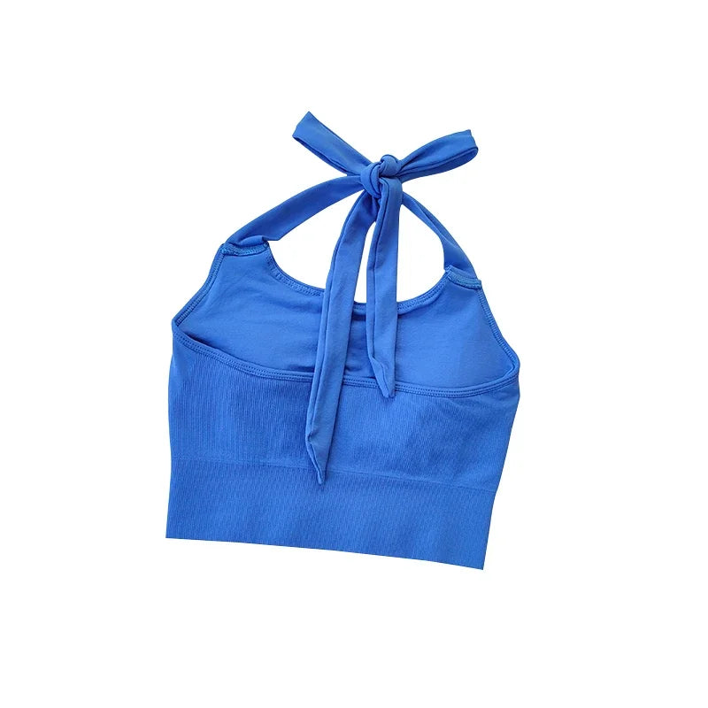 Quick Dry Strapless Sports Bra Women Yoga Crop Top