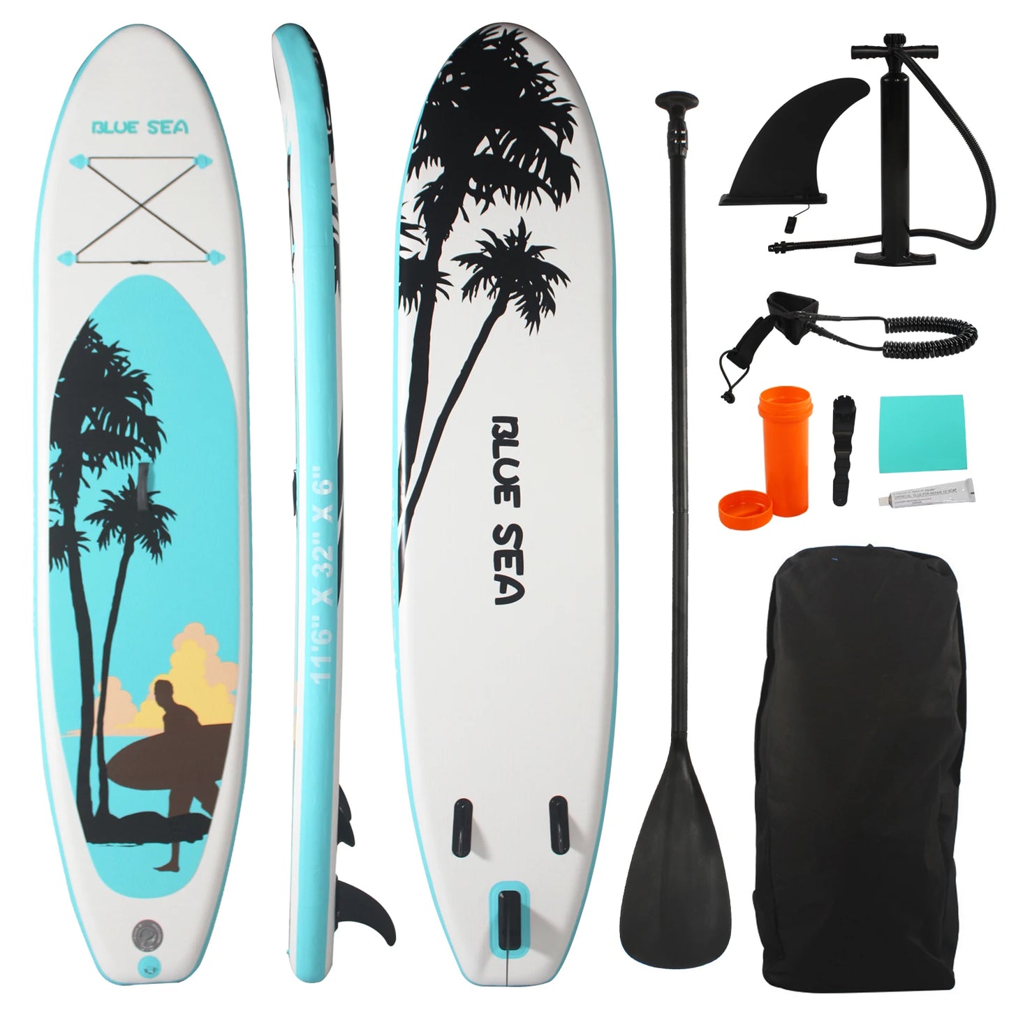 CADALENE Portable Inflatable Stand Up Paddle Board Full Kit - Mr. Oliver's Market