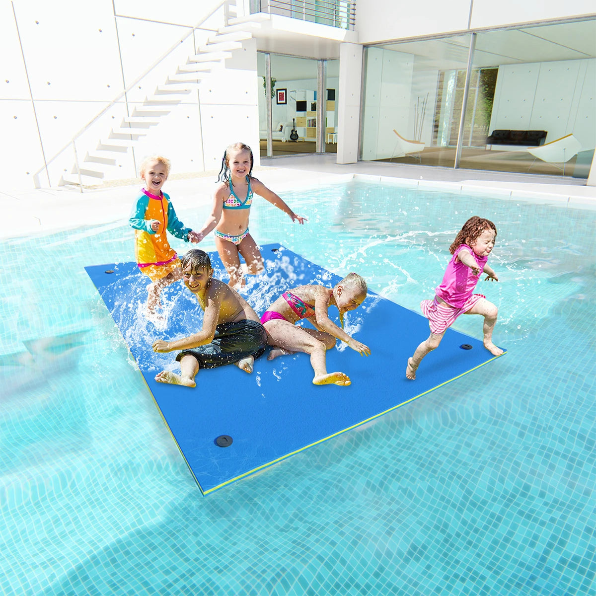 HALLOLURE Floating Water Pad Mat for Pool Beach Lake Fun