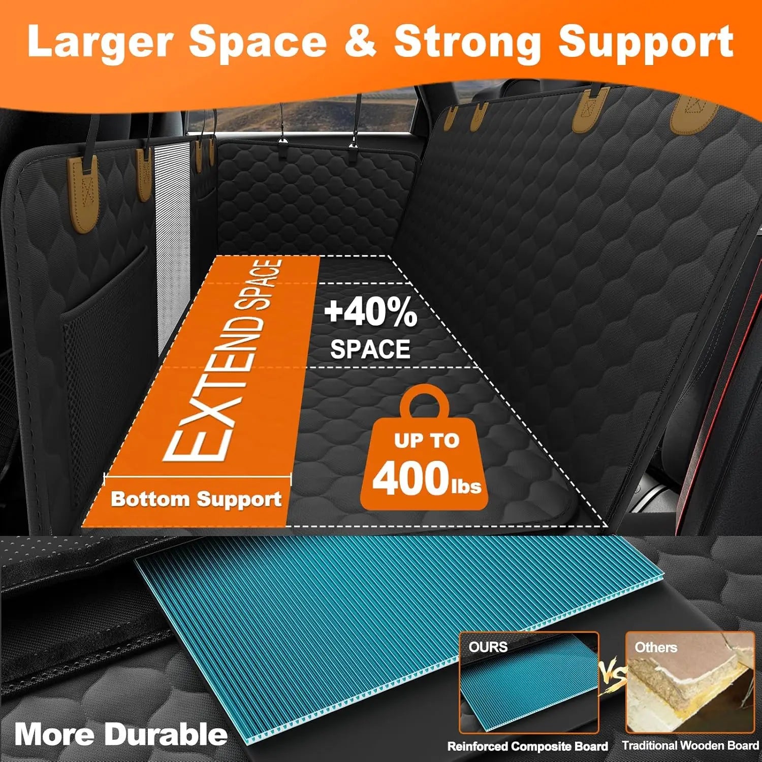 Waterproof Pet Travel Accessories Foldable Dog Car Seat Safety Hammock Trunk Mat Rear Back Seat Protector - Mr. Oliver's Market