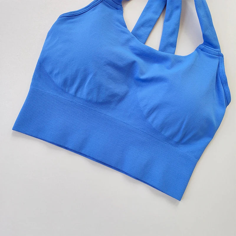 Quick Dry Strapless Sports Bra Women Yoga Crop Top