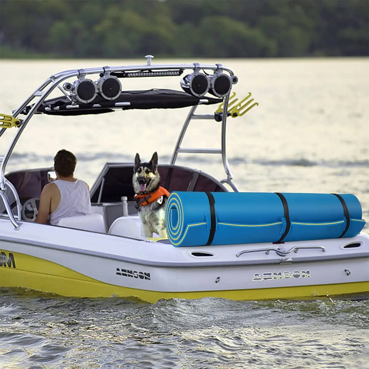 HALLOLURE Floating Water Pad Mat for Pool Beach Lake Fun