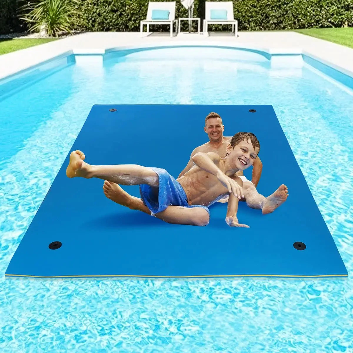 HALLOLURE Floating Water Pad Mat for Pool Beach Lake Fun