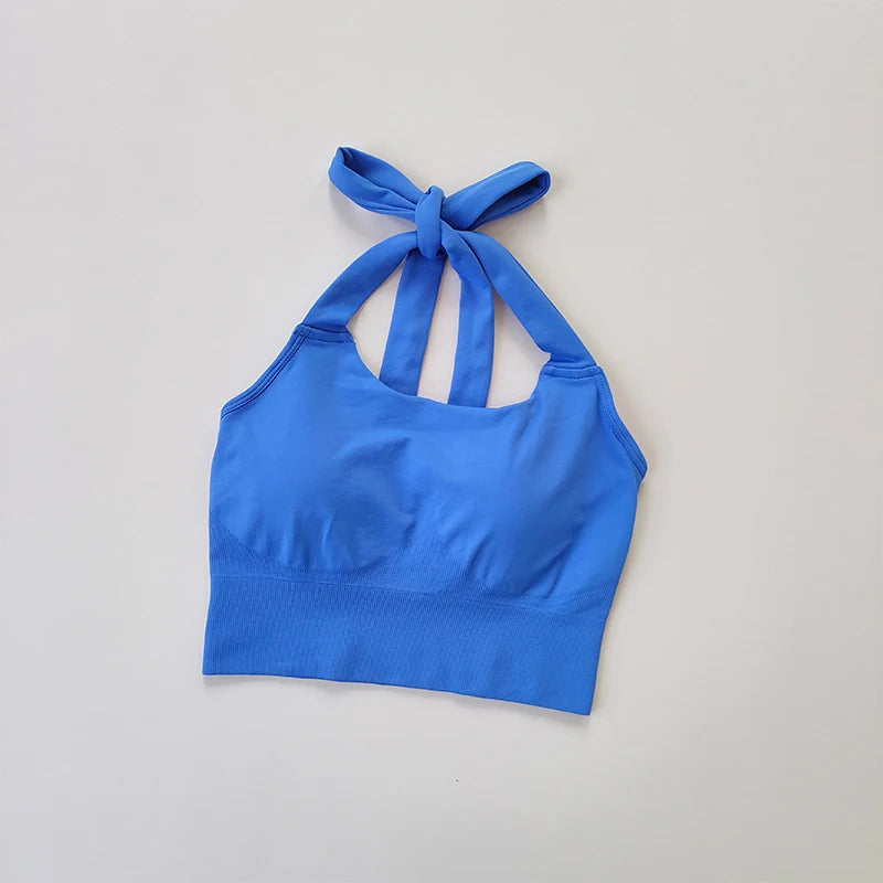 Quick Dry Strapless Sports Bra Women Yoga Crop Top